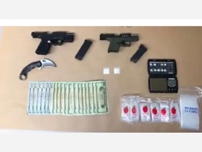 According to law enforcement officials, a man from Long Island was apprehended due to public urination, and during the arrest, guns and cocaine were also discovered.