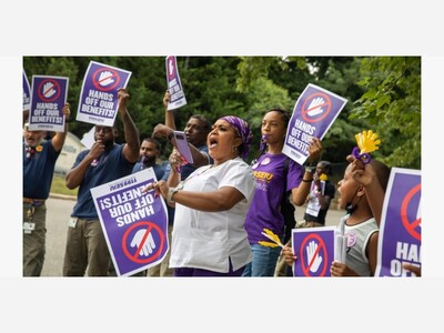 Cold Spring Hills nursing home employees risk losing health insurance, says union.