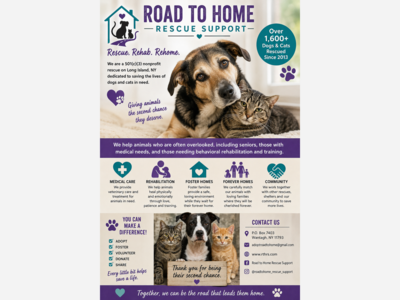 Road to Home Rescue Support: Helping Animals Find the Second Chance They Deserve