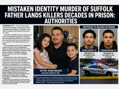 Mistaken Identity Murder of Suffolk Father Lands Killers Decades in Prison, Authorities Say