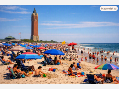 Summer Crowds Return to Jones Beach as Heat Wave Peaks