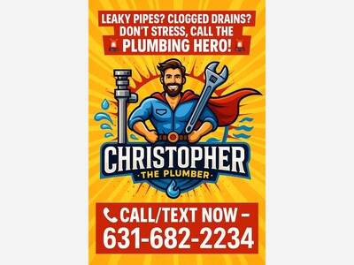 Local Business Spotlight: Christopher The Plumber Brings Experience, Honest Service to Suffolk County