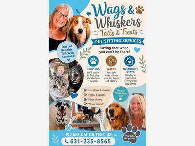 Wags & Whiskers Brings Loving, Reliable Pet-Sitting Services to Long Island
