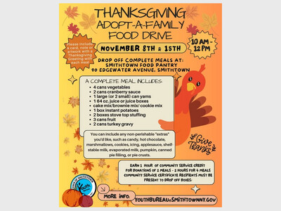 Thanksgiving Adopt a Family Foodrive